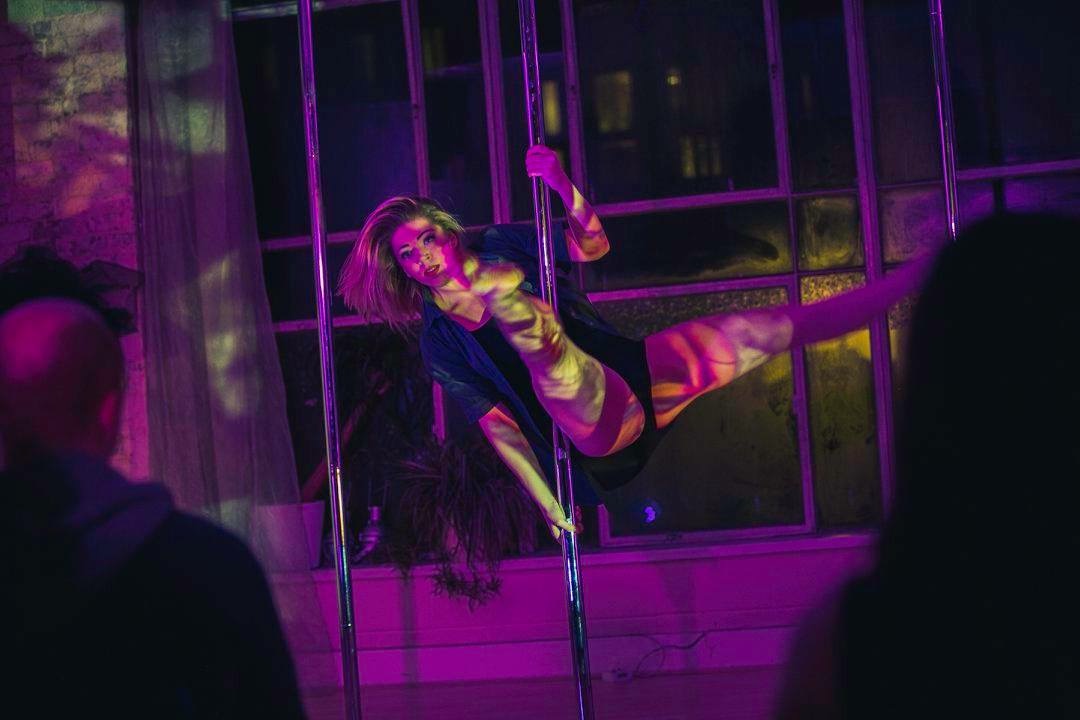 Erotic pole dance